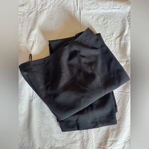 Black Pinstripe Lined Pants (A15)